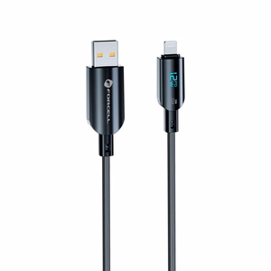 FORCELL F-ENERGY C273 kabelis USB A uz Lightning 2,4A 12W Digital 1,2 m melns