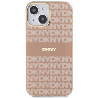 DKNY IML Mono un svītras Magnētiskais viedtālruņa apvalks iPhone 15 / 14 / 13 - rozā