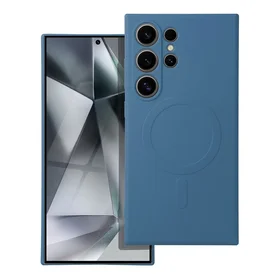 Viedtālruņa apvalks Silikona magnētiskais vāciņš der MagSafe SAMSUNG S24 Ultra - zils
