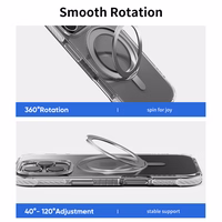 Rock Rotating Stand Crystal Series Magnētiskais Iphone 16 melns