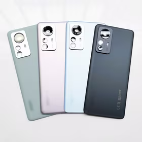 Aizmugurējais vāciņš Saderīgs ar Xiaomi 12 Pro / Pelēks / (ar camera lens) OEM