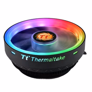 Thermaltake UX100 ARGB Lighting procesora dzesētājs 12 cm melnā krāsā
