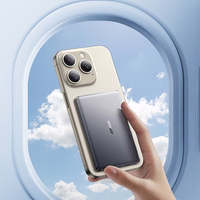 Portatīvais lādētājs Joyroom JR-PBM08 5000mAh 20W īpaši plāns ar indukcijas uzlādi - pelēka