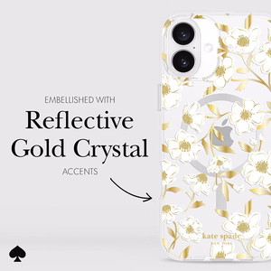 Kate Spade New York Protective Gems MagSafe - Case for iPhone 16 Plus (Sunshine Floral)