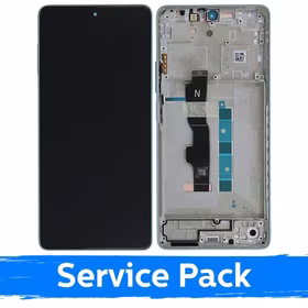 LCD displejs saderīgs ar Xiaomi Redmi Note 13 5G ar rāmi / Ocean Teal / (Service Pack)