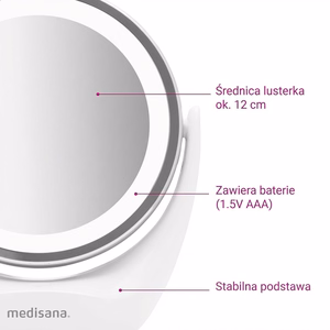 Medisana CM 835 2in1 kosmētiskais spogulis ar LED apgaismojumu