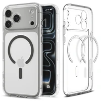 Spigen Ultra Hybrid Magnētiskais viedtālruņa apvalks iPhone 17 Pro Max - caurspīdīgs pelēks