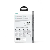 Joyroom Multi-Color Series S-A34 USB-A / USB-C 100W kabelis 1m - melns