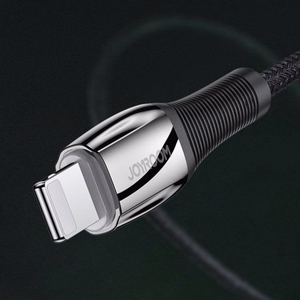 USB kabelis Joryoom S-1224K2 melns Type-C / Lightning 120cm (līdz 20W)