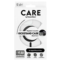 CARE by PanzerGlass Funkcionālais viedtālruņa apvalks ar statīvu iPhone 16 Pro 6.3" melns/melns Magnētiskais 1322