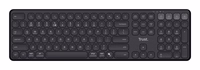 Trust Vaiya US melna USB + RF bezvadu + Bluetooth tastatūra