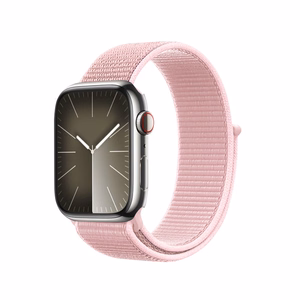 Спортивный нейлоновый ремешок Crong Nylon для Apple Watch 38/40/41/42 мм, пудрово-розовый