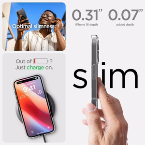 Spigen Ultra Hybrid Magnētiskais viedtālruņa apvalks ar MagSafe iPhone 16 Plus - melns