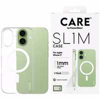 CARE by PanzerGlass SL1M MagSafe macins iPhone 17 - caurspidigs
