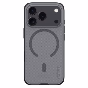 Nillkin Super Frosted Shield Pro Чехол совместимый с MagSafe для iPhone 17 Pro - прозрачный чёрный