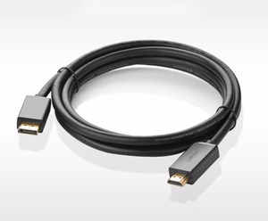Ugreen vienvirziena DisplayPort uz HDMI kabelis 4K 30Hz 32 AWG 1.5m melns (DP101 10239)
