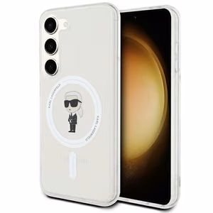 Karl Lagerfeld IML Ikonik magnētiskais viedtālruņa apvalks Samsung Galaxy S23 - caurspīdīgs