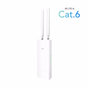 Cudy LT700 bezvadu maršrutētājs Gigabit Ethernet divjoslu (2.4 GHz / 5 GHz) 4G balts