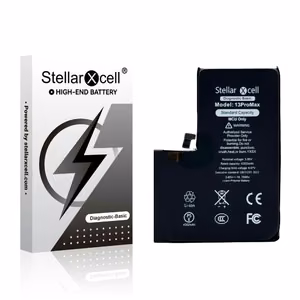 Аккумулятор StellarXcell Diagnostic для Apple iPhone 13 Pro Max, 4352 мА·ч (стандартная ёмкость + высококачественная копия BMS)