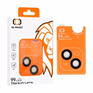 Aizsargstikls Tel Protect Titanium Lens 99% AR uz kameras Iphone 15/15 Plus melns (2 objektīvi)