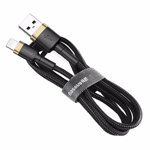 Baseus kabelis Cafule USB - Lightning 1,0 m 2,4A zelta-melns