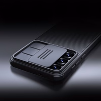 Nillkin CamShield Pro viedtālruņa apvalks Samsung Galaxy S25 ar kameras pārsegu - Melns