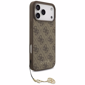 Guess 4G Charms Collection MagSafe чехол для iPhone 17 Pro Max - коричневый