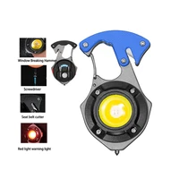 Mini lukturītis LED atslēgu piekariņš W5143 Type C ar 2 skrūvgriežu uzgaļiem zils