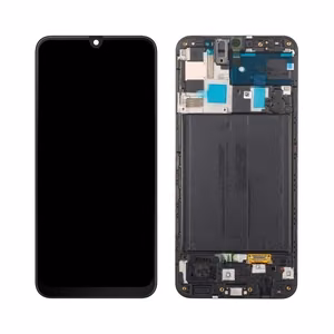 LCD screen Samsung A505 A50 with touch screen and frame original melns (service pack)
