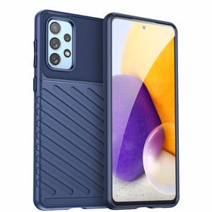 Thunder viedtālruņa apvalks elastīgs bruņu apvalks Samsung Galaxy A73 zila