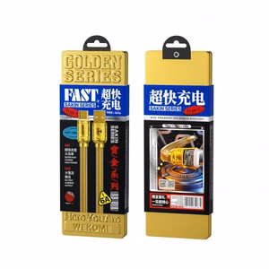 USB kabelis WK Design Golden Series zeltains Type-C 100cm (līdz 6A)