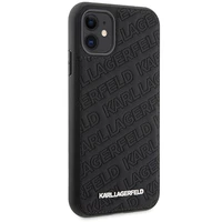 Karl Lagerfeld Quilted K Pattern viedtālruņa apvalks iPhone 11 / Xr - melns