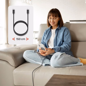 FORCELL F-ENERGY Smart Charge Qi2 15W bezvadu lādētājs ar 150cm noņemamu kabeli saderīgs ar MagSafe sudraba