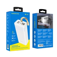 Ārējā baterija Power Bank Borofone BJ18A 2xUSB 2A 30000mAh balta