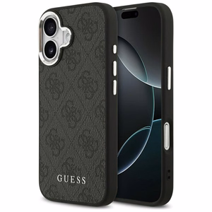 Guess 4G Classic Logo MagSafe maciņš iPhone 17, melns