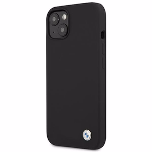 BMW Silicone Signature viedtālruņa apvalks iPhone 13 mini - melns