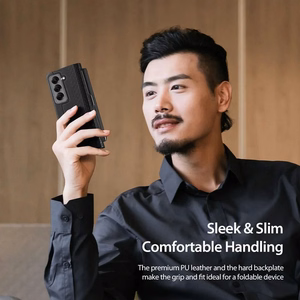 DUX DUCIS viedtālruņa apvalks BRIL ar pildspalvas turētāju SAMSUNG Z Fold SE/W25 melns