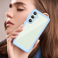 Kosmosa viedtālruņa apvalks ar gēla rāmi Samsung Galaxy S24 FE - zils