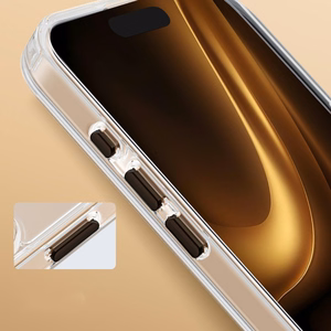 Clear Thin Mag case for iPhone 17 Air 6,6" black