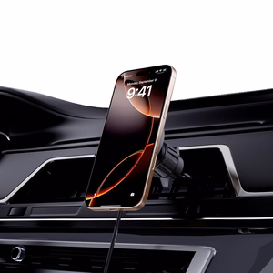 Tech-Protect MM15W-V7 QI2 turētājs ar induktīvo lādētāju - melns