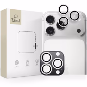 Tech-Protect Camring Fit+ kameras vāciņš, paredzēts iPhone 14 Pro / Max / 15 Pro / Max / 16 Pro / Max / 17 Pro / Max – sudraba