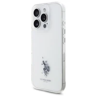 US Polo USHCP15XUSMT iPhone 15 Pro Max 6.7" Caurspīdīgs/Transparent IML Drukāts Dubultais Zirga Logotips