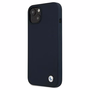 BMW Silicone Signature viedtālruņa apvalks iPhone 13 mini - tumši zils