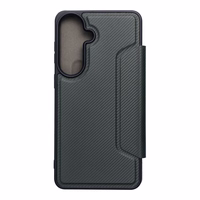 RAZOR grāmatas tipa viedtālruņa apvalks SAMSUNG S26 Edge, tumši zaļš