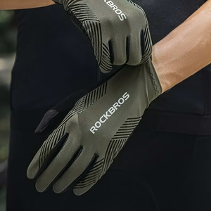 Rockbros 16110006003 shock-absorbing cycling gloves size L - green and black
