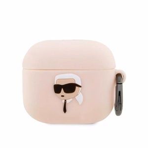 Karl Lagerfeld KLA3RUNIKP AirPods 3 чехол розовый/розовый Silicone Karl Head 3D