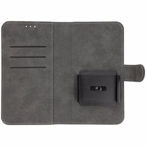 WONDER COMMON Универсальный чехол-книжка (SIZE S) для iPhone 12/13/Samsung S6/A5 2016/Xcover 4/S22/Huawei P8 2017 чёрный