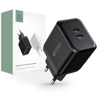 Tech-Protect C35W-2 lādētājs, 2x USB-C PD 35W - melns
