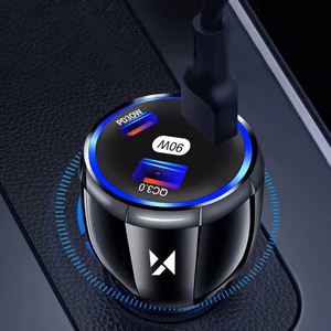 Car Charger Wozinsky "WCCCA" Black 90W (2xPD / 1xQC3.0)