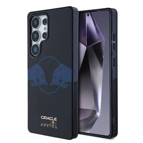 RED BULL viedtālruņa apvalks SAMSUNG S25 Ultra RBHMS25L24HIDBV (Magnētiskais IML caurspīdīgs PC divi buļļi) tumši zila